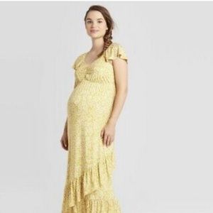 Yellow Isabel Maternity Dress